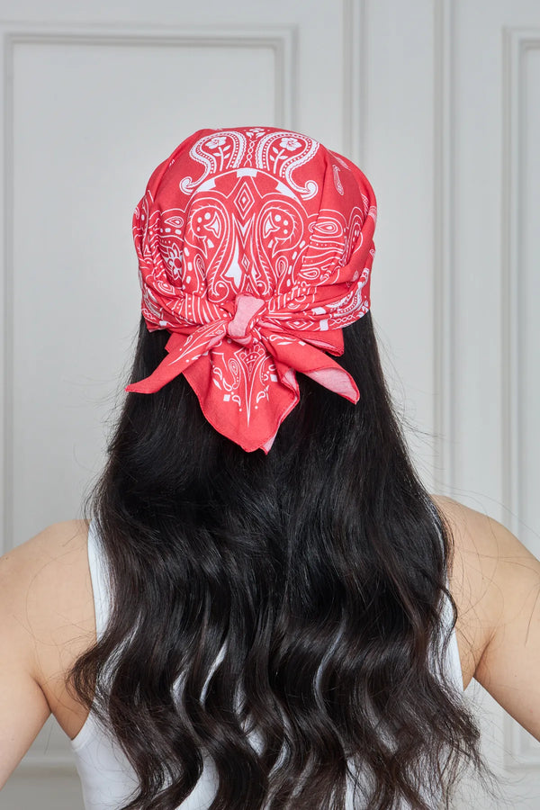 Pamuk Bandana - Pamuklu Bandana Fular Günlük Kullanım Için