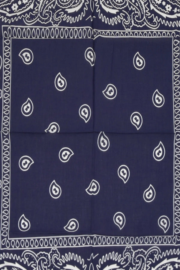 Lacivert Etnik Desen Bandana - Stil Sahibi Kadın Bandana Fular