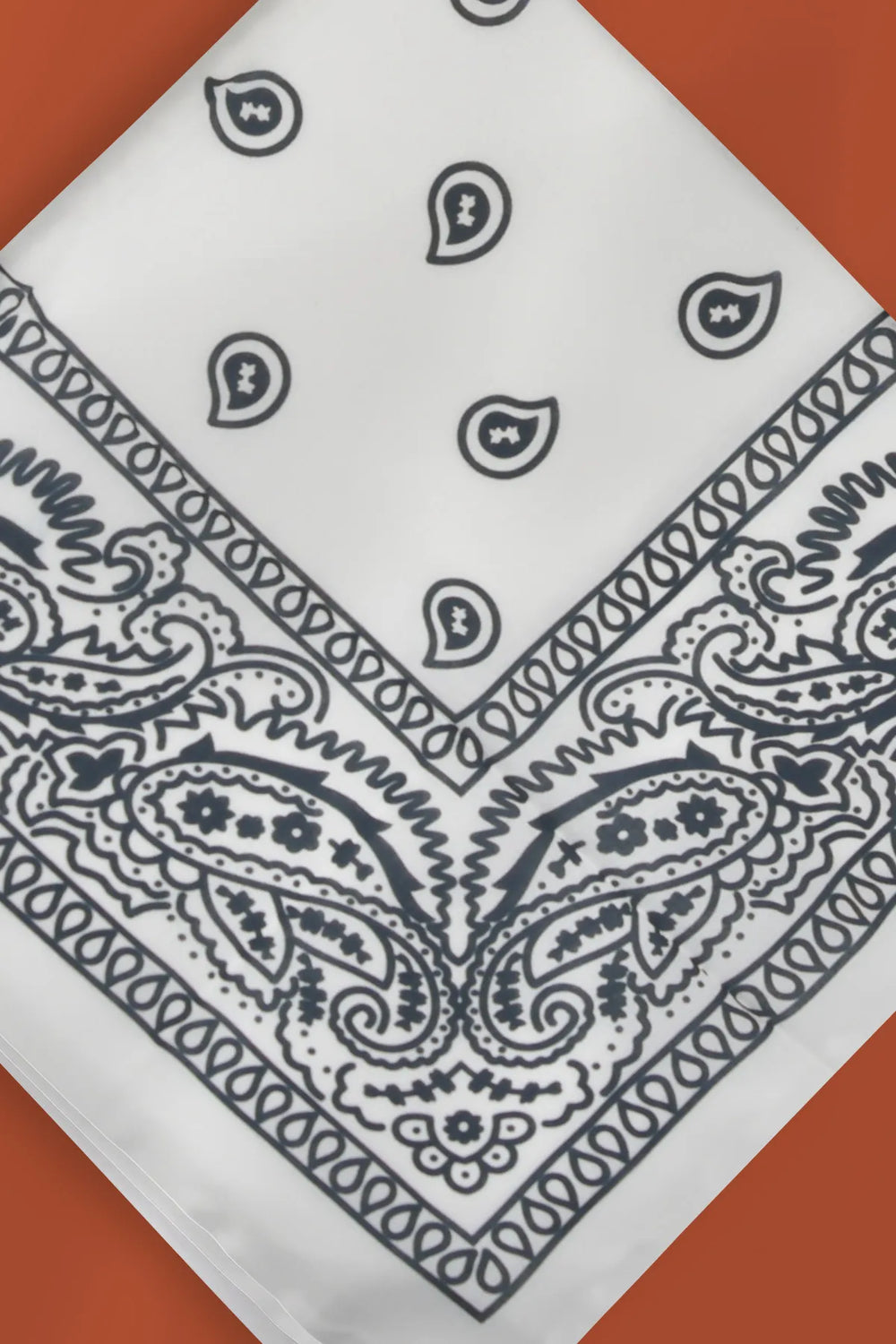 Beyaz Etnik Desen Bandana