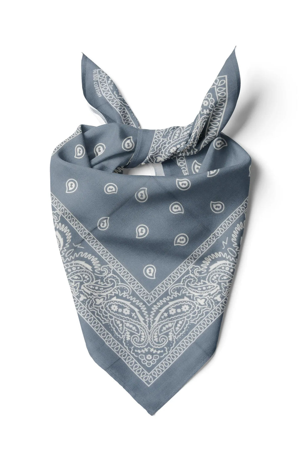 Gri Etnik Desen Bandana - Stil Sahibi Kadın Bandana Fular