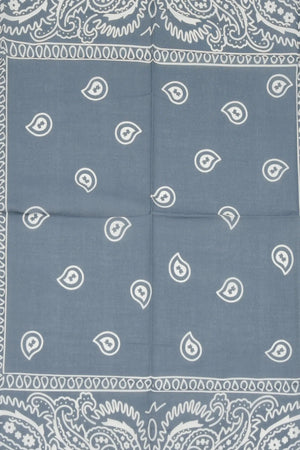 Gri Etnik Desen Bandana - Stil Sahibi Kadın Bandana Fular