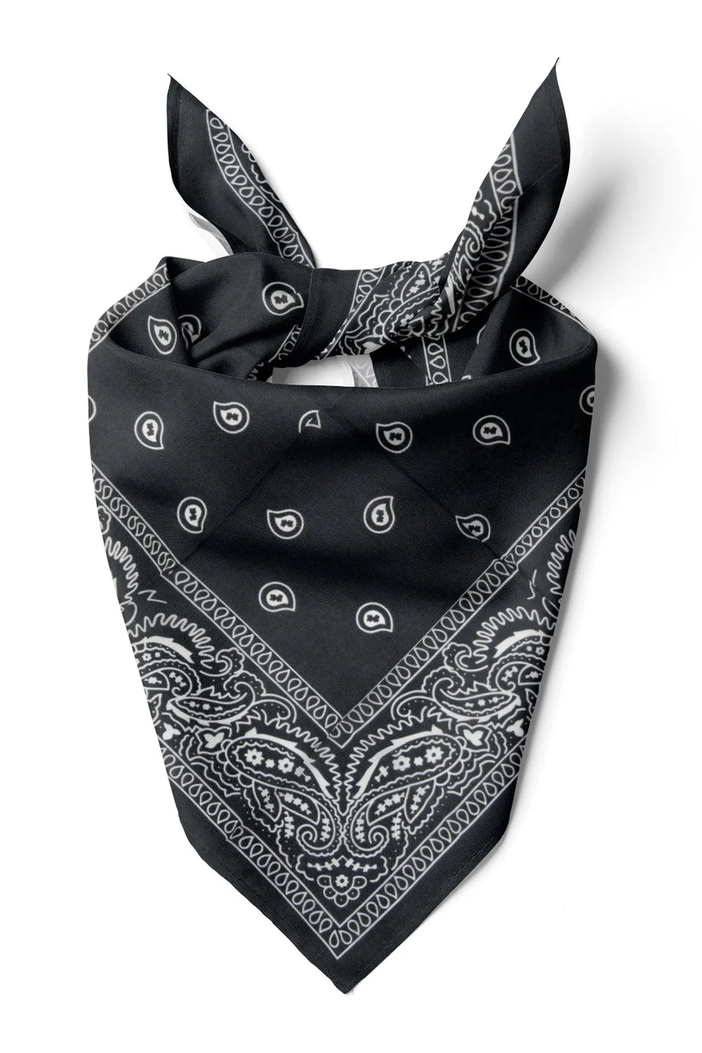 Siyah Etnik Desen Bandana - Stil Sahibi Kadın Bandana Fular