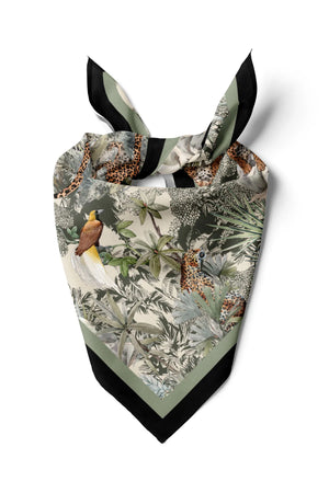 Leopar Desenli Fular - Renkli Desenli Kadın Fular