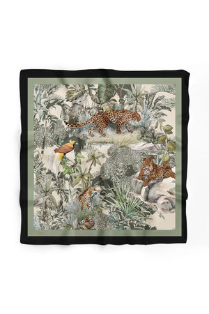 Leopar Desenli Fular - Renkli Desenli Kadın Fular