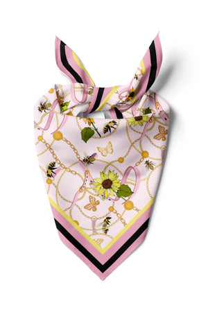 Kadın Zincir Desenli Fular Bandana - Stil Sahibi Kadın Bandana Fular