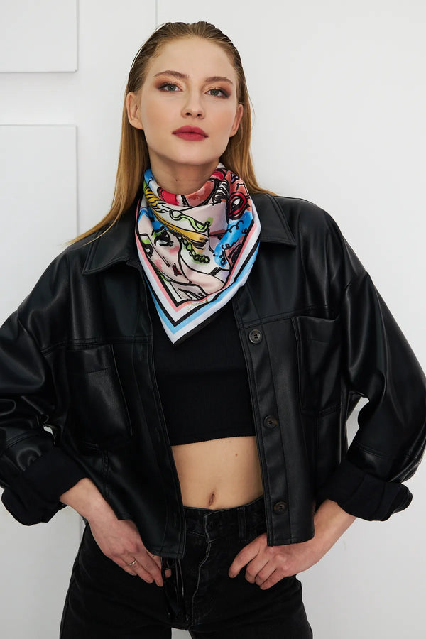 Stilist Fular - Kadın Fular Şık Kombinler Için