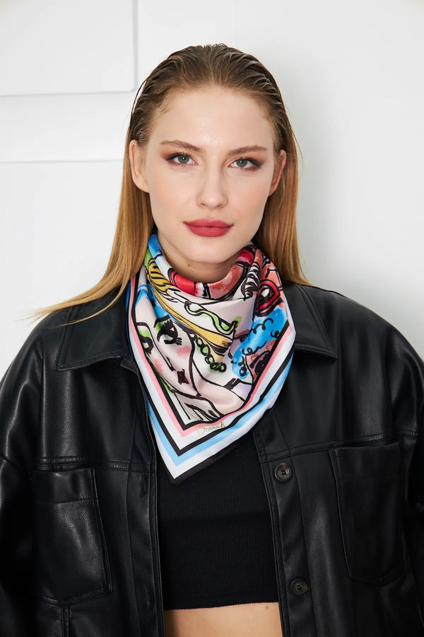 Stilist Fular - Kadın Fular Şık Kombinler Için