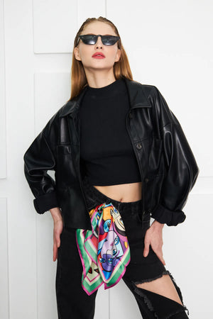 Picasso Fular - Kadın Fular Şık Kombinler Için