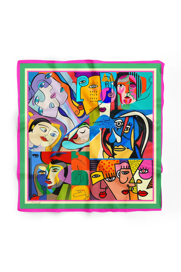 Picasso Fular - Kadın Fular Şık Kombinler Için