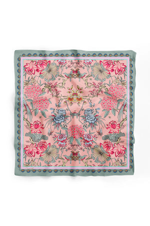 Çiçek Desenli Fular - Renkli Desenli Kadın Fular