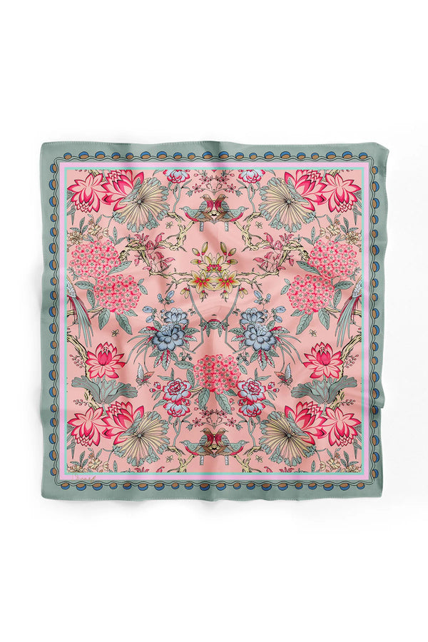 Çiçek Desenli Fular - Renkli Desenli Kadın Fular