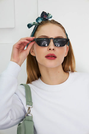 Çiçek Desenli Fular - Renkli Desenli Kadın Fular