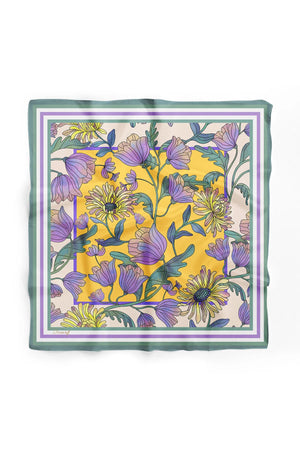 Çiçek Desenli Fular - Renkli Desenli Kadın Fular