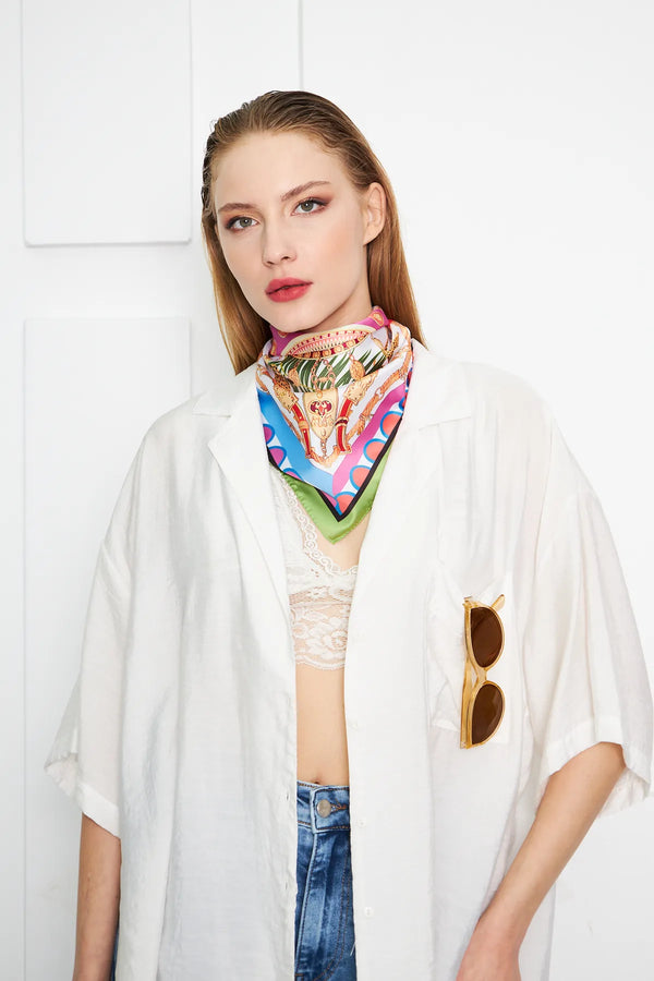 Kadın Fular Bandana - Stil Sahibi Kadın Bandana Fular