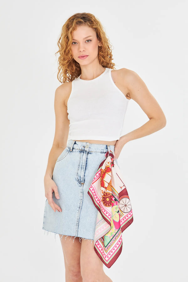 Kadın Fular Bandana - Stil Sahibi Kadın Bandana Fular