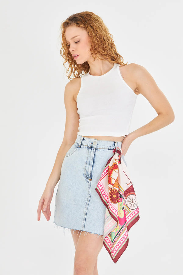 Kadın Fular Bandana - Stil Sahibi Kadın Bandana Fular