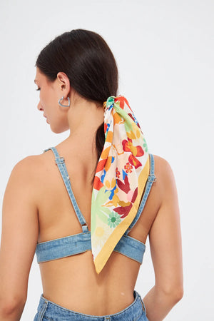 Fular Bandana 70Cm - Stil Sahibi Kadın Bandana Fular