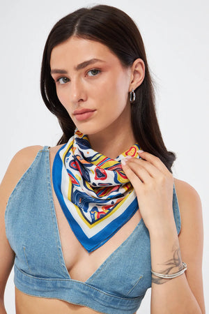 Fular Bandana 70Cm - Stil Sahibi Kadın Bandana Fular