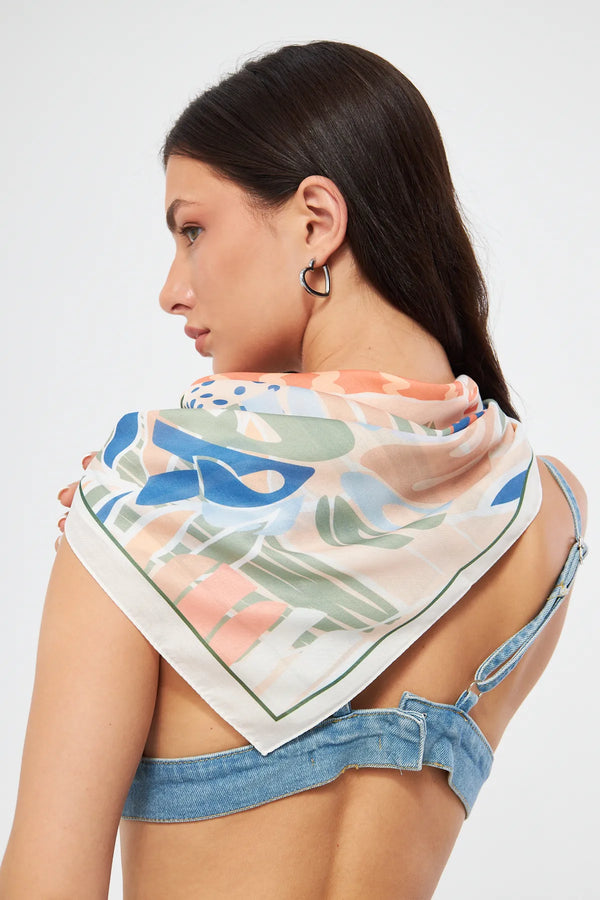 Fular Bandana 70Cm - Stil Sahibi Kadın Bandana Fular
