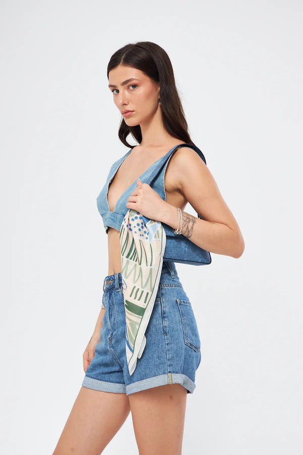 Fular Bandana 70Cm - Stil Sahibi Kadın Bandana Fular