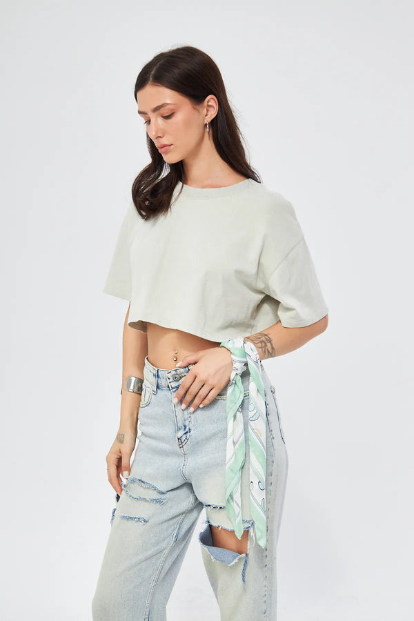 Fular Bandana 70Cm - Stil Sahibi Kadın Bandana Fular