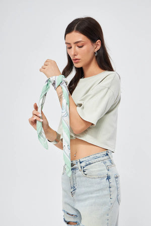 Fular Bandana 70Cm - Stil Sahibi Kadın Bandana Fular