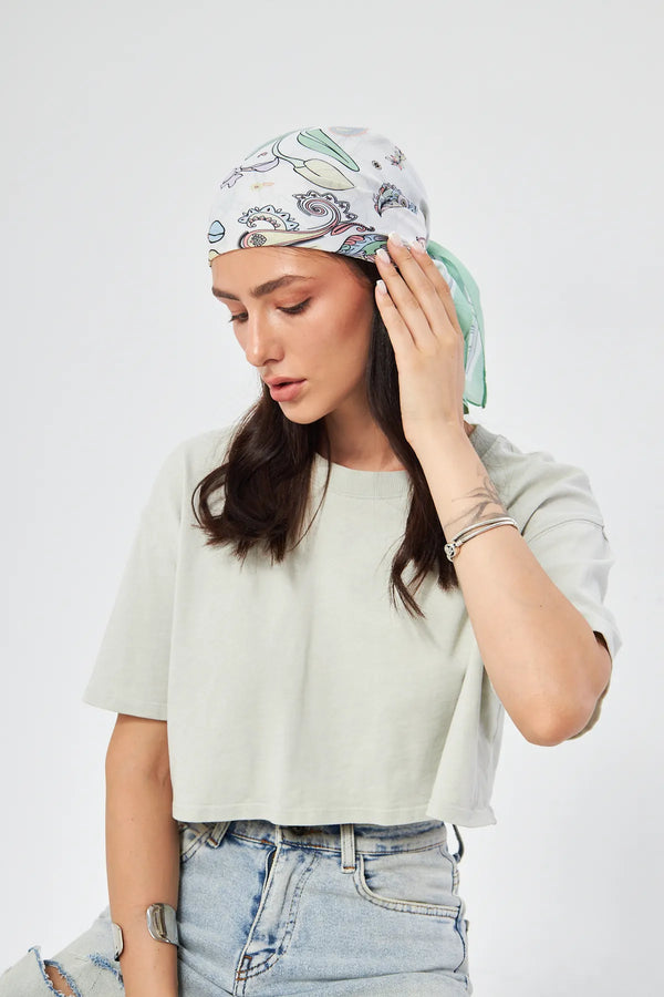 Fular Bandana 70Cm - Stil Sahibi Kadın Bandana Fular