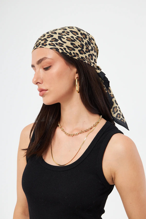 Fular Bandana 70Cm - Stil Sahibi Kadın Bandana Fular