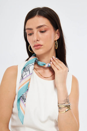 Fular Bandana 70Cm - Stil Sahibi Kadın Bandana Fular