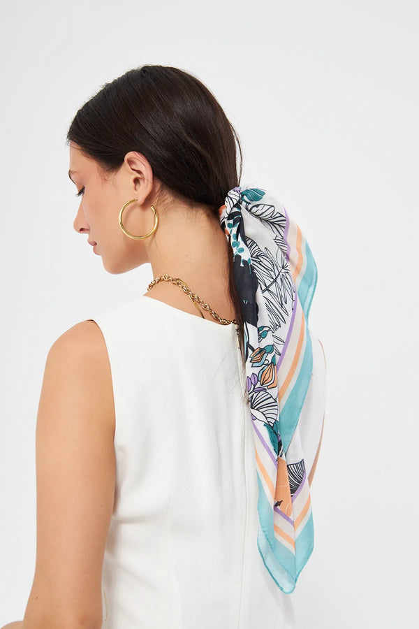 Fular Bandana 70Cm - Stil Sahibi Kadın Bandana Fular