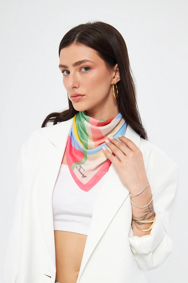 Fular Bandana 70Cm - Stil Sahibi Kadın Bandana Fular