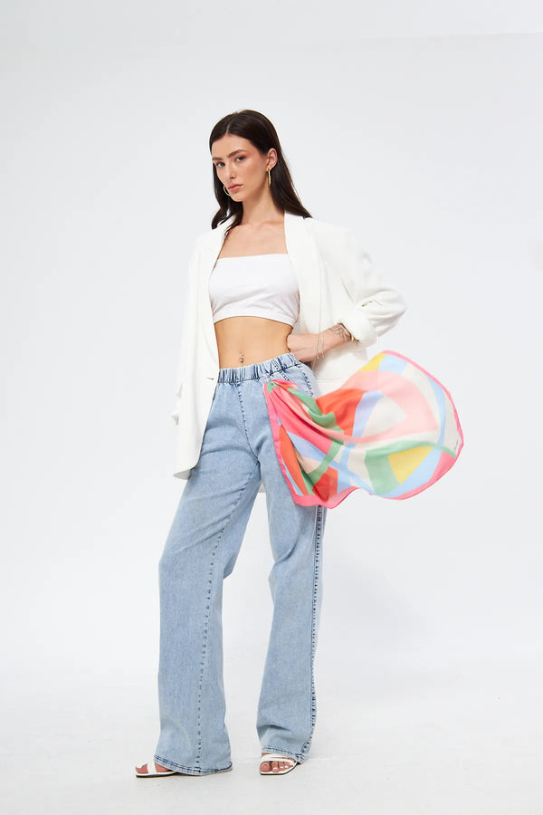 Fular Bandana 70Cm - Stil Sahibi Kadın Bandana Fular