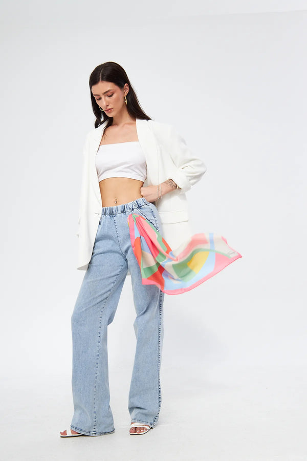 Fular Bandana 70Cm - Stil Sahibi Kadın Bandana Fular