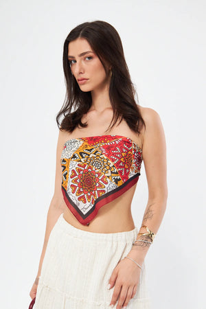 Fular Bandana 70Cm - Stil Sahibi Kadın Bandana Fular