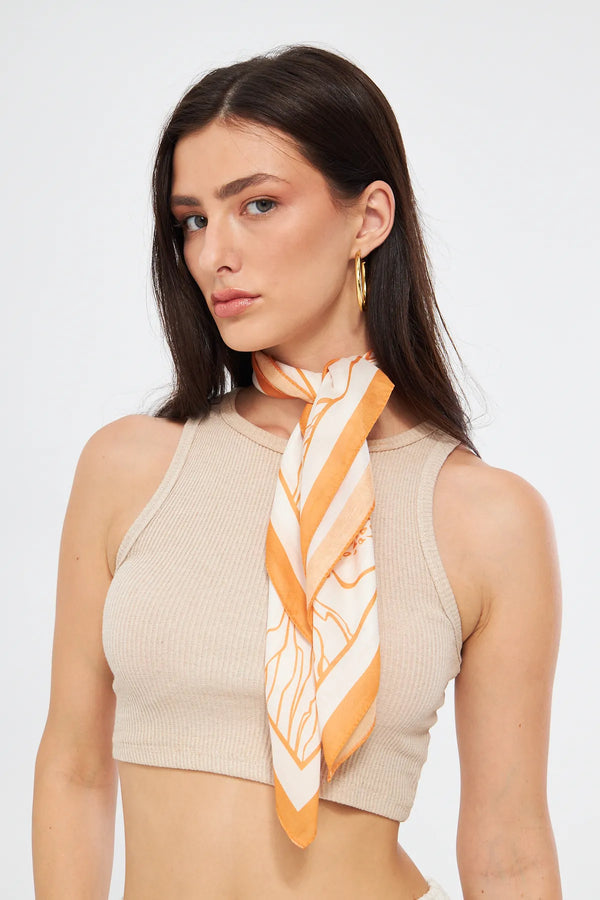 Fular Bandana 70Cm - Stil Sahibi Kadın Bandana Fular