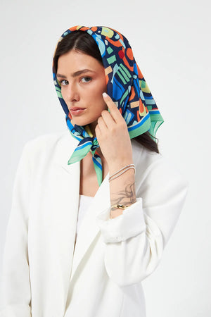 Fular Bandana 70Cm - Stil Sahibi Kadın Bandana Fular