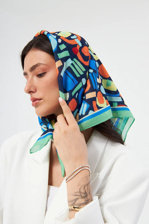 Fular Bandana 70Cm - Stil Sahibi Kadın Bandana Fular