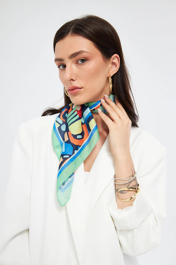 Fular Bandana 70Cm - Stil Sahibi Kadın Bandana Fular