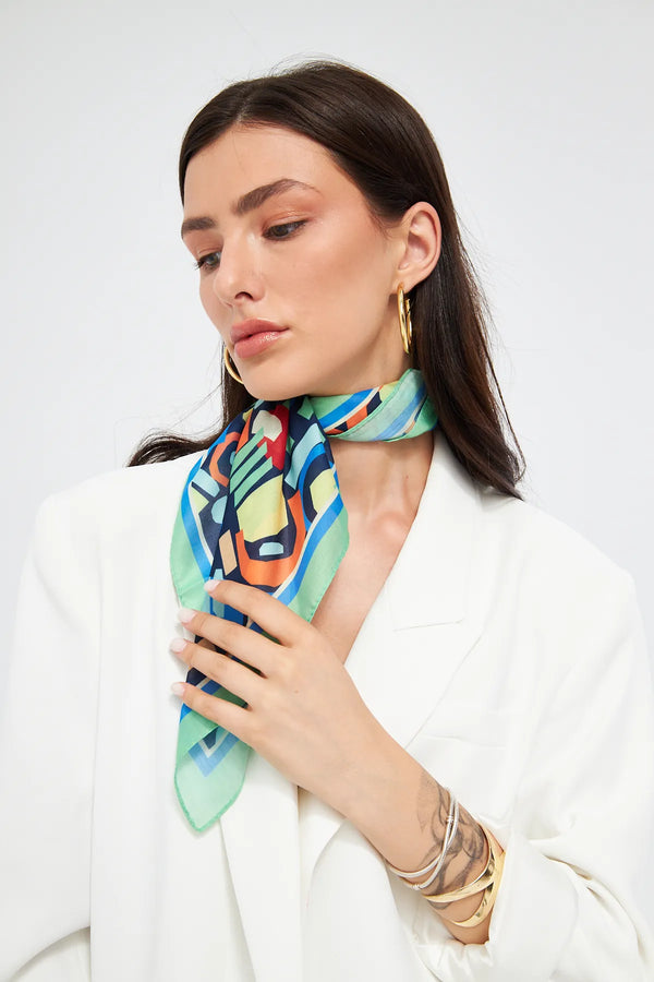Fular Bandana 70Cm - Stil Sahibi Kadın Bandana Fular