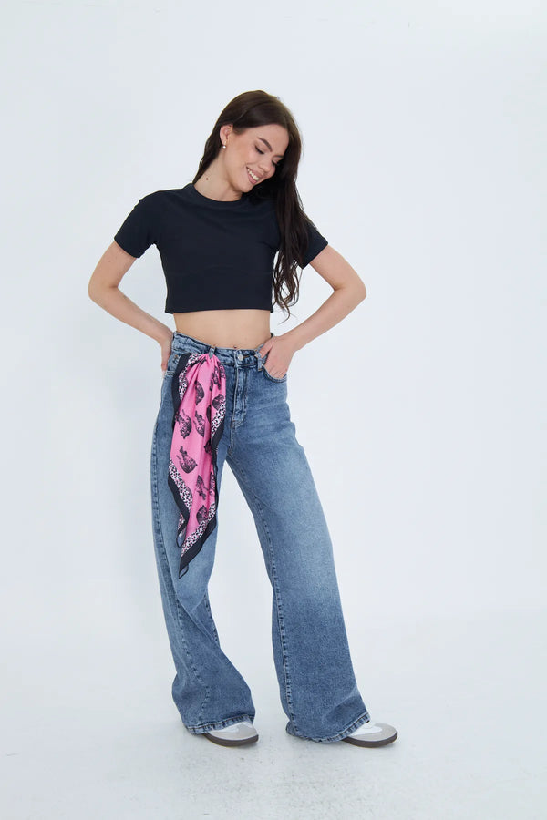 Fular Bandana 70Cm - Stil Sahibi Kadın Bandana Fular