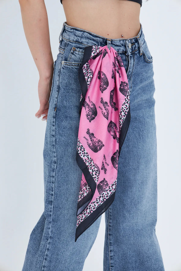 Fular Bandana 70Cm - Stil Sahibi Kadın Bandana Fular