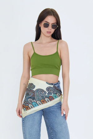 Fular Bandana 70Cm - Stil Sahibi Kadın Bandana Fular