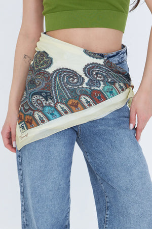 Fular Bandana 70Cm - Stil Sahibi Kadın Bandana Fular