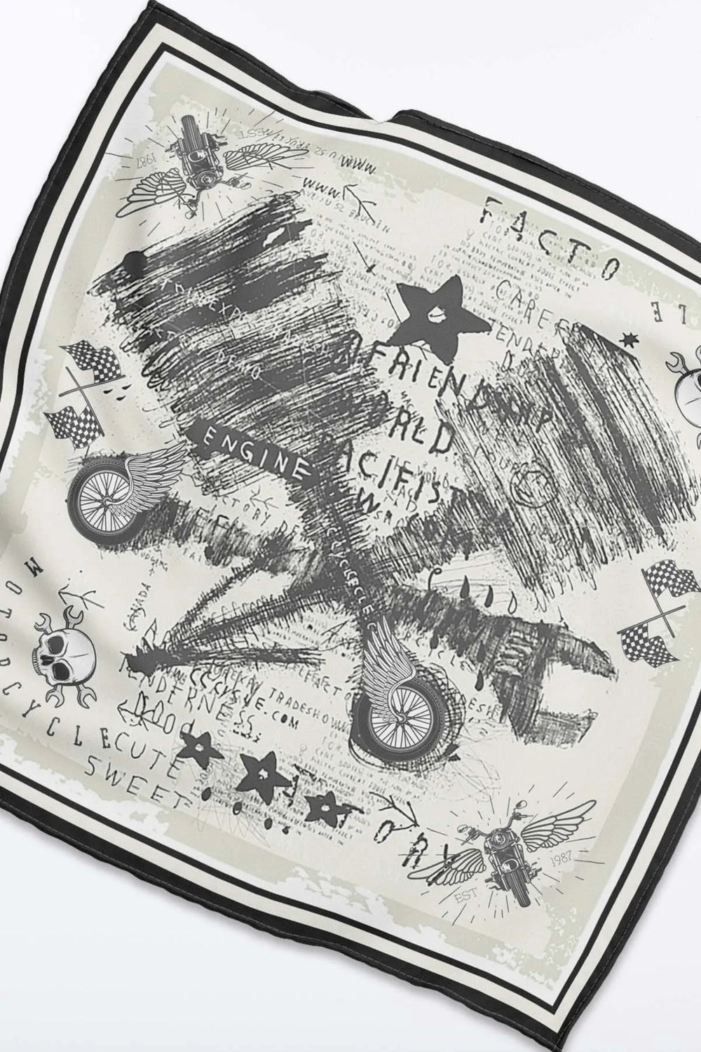 Motorcu Bandanası - Unisex Motorcu Bandanası