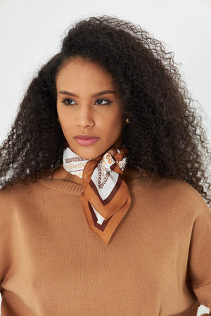 Pamuk Bandana Fular 70Cm - Pamuklu Bandana Fular Günlük Kullanım Için