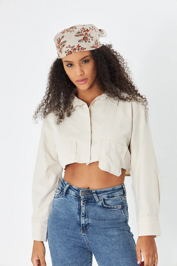 Pamuk Bandana Fular 70Cm - Pamuklu Bandana Fular Günlük Kullanım Için