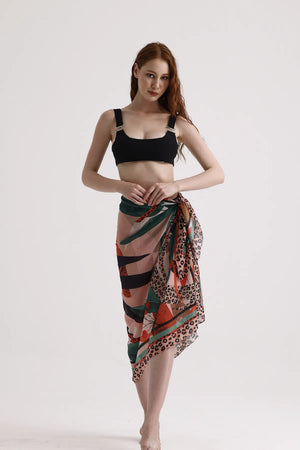 Leopar Desenli Pareo - Plaj Için Hafif Desenli Pareo