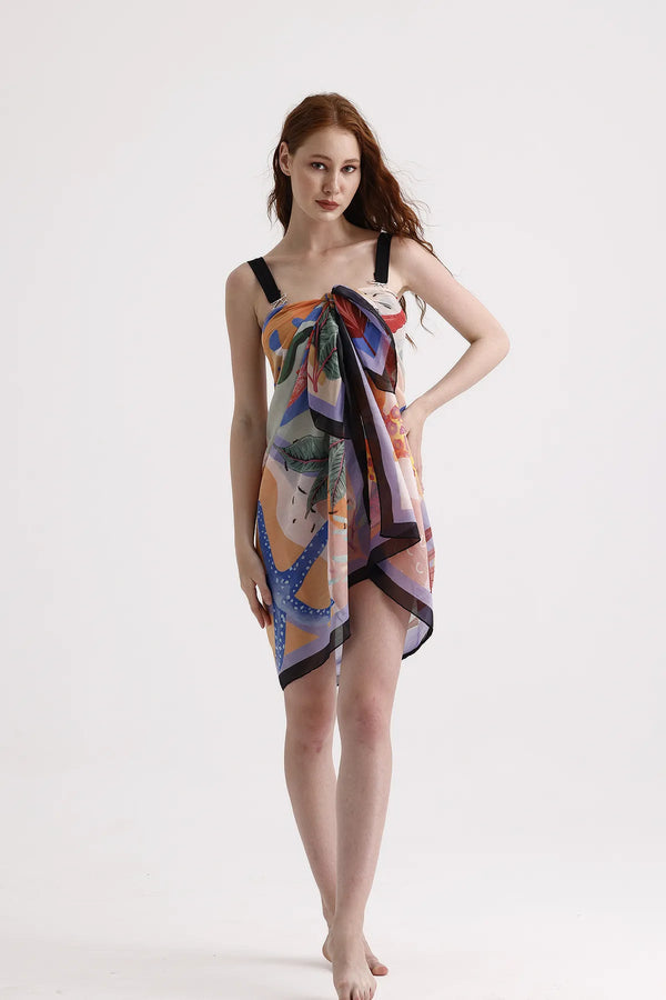 Deniz Yıldızlı Pareo - Yazlık Plaj Pareosu