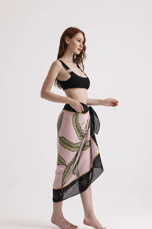 Dscarf Pareo Desenli - Plaj Için Hafif Desenli Pareo