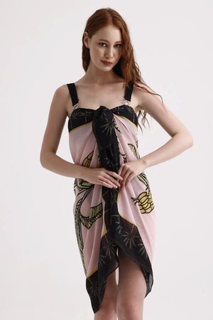 Dscarf Pareo Desenli - Plaj Için Hafif Desenli Pareo